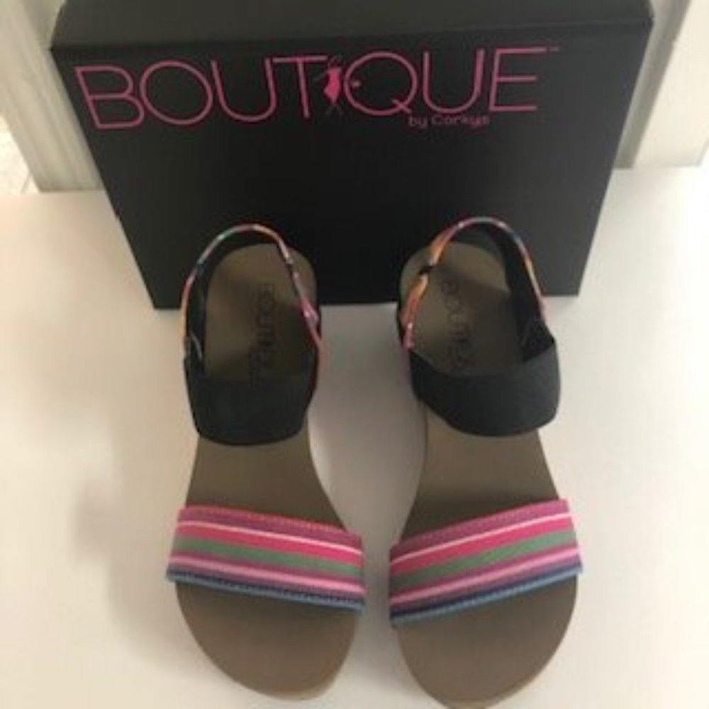 Boutique by Corkys Rum Wedge Sandal 30-5318-BRMU